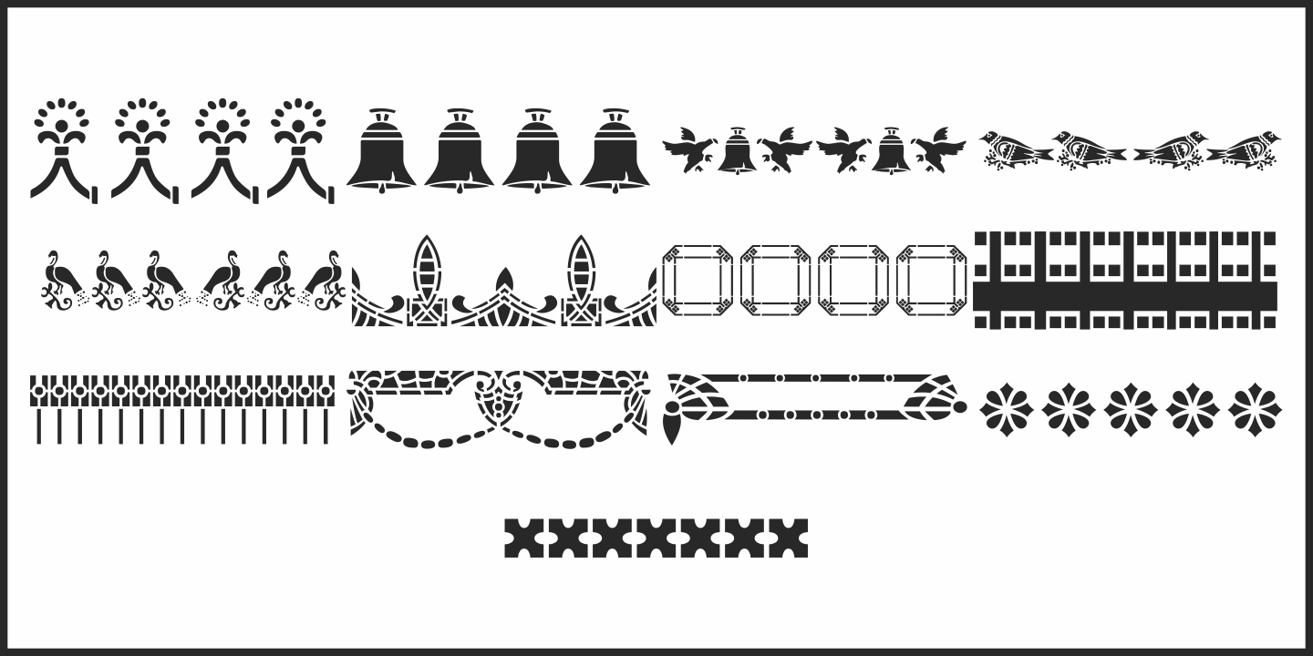 Antique Stencil Borders Two JNL